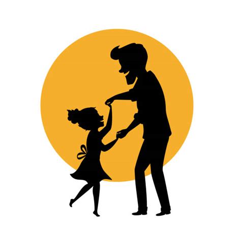 Father Daughter Dance Illustrations Royalty Free Vector Graphics