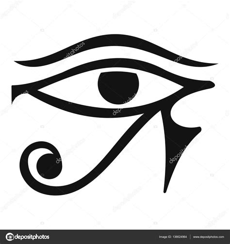 Ojo De Horus Egipto Icono De La Deidad Estilo Simple Vector Gráfico Vectorial © Ylivdesign