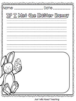 This worksheet has a couple starts to sentences for kids to finish and then also has an area to write a sentence on their own. "Springing" For Easter Craft! | Spring writing, Easter ...