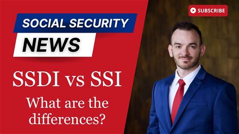 Social Security Ssdi Vs Ssi Top 5 Benefit Differences Youtube