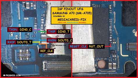 Samsung Galaxy A A Fm Ufs Isp Pinout Test Point Images And Photos My