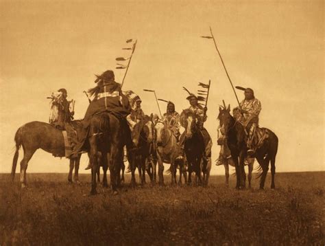 Atsina Warriors 1908 By Edward S Curtis Native American History