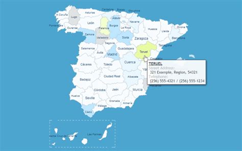 Mapa Interactivo De España Por Provincias Mapa Fisico