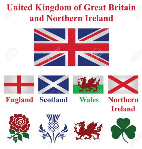 Uk Collection Of Flags And Emblems United Kingdom Fan Art 40823999