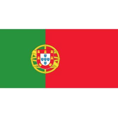 The portuguese coat of arms is pictured where the two colors this flag was first used in 1910. Portugal Flag - Adams Flags