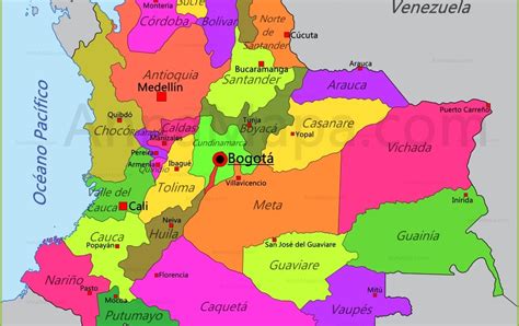 Mapa De Colombia Mapa