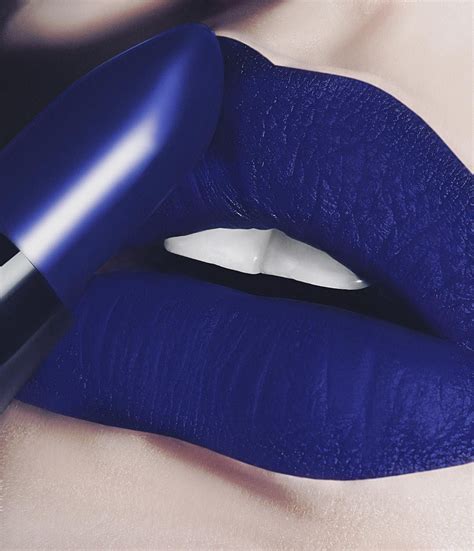 Cobalt Blue Lips Dark Blue Lipstick Blue Lips Lip Colors