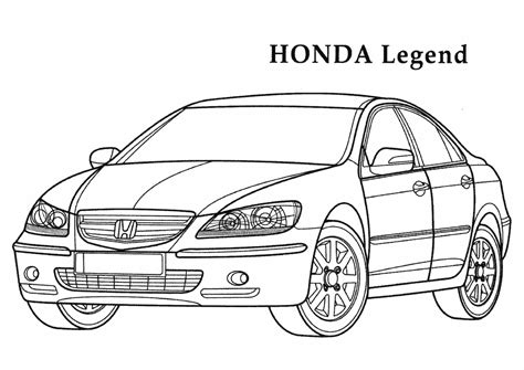 But we also wanted to offer coloring normal cars, because we know that kids loveto color all kinds of cars ! Honda Coloring Pages to download and print for free