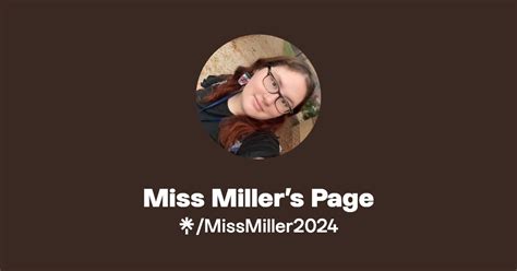 Miss Millers Page Linktree