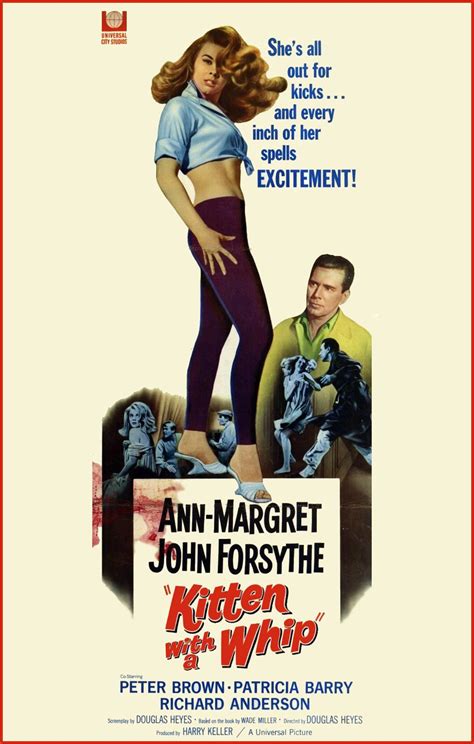 Kitten With A Whip 1964 Starring Ann Margret And John Forsythe Classic Movie Posters John