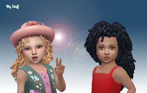Pin By Ahtika On Sims 43 Tight Curls Toddler Hair Sims 4
