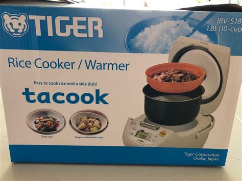 Tiger Tacook Lt Rice Cooker Jbv S S Beige Tv Home Appliances