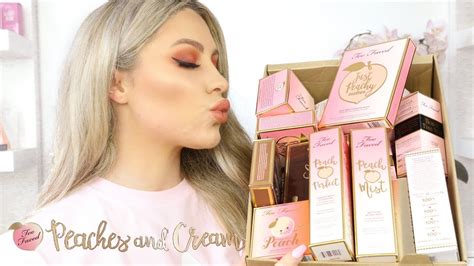 Too Faced Peaches And Cream Collection First Impression Youtube