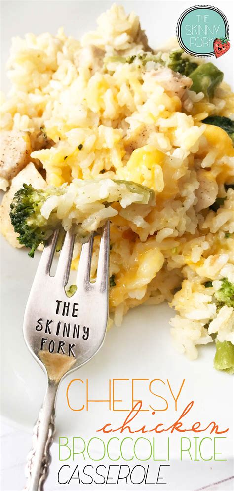 Cheesy Chicken Broccoli Rice Casserole — The Skinny Fork