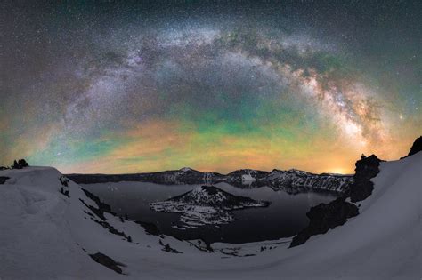 Crater Lake At Night Wallpaper Hd Nature 4k Wallpapers Images And
