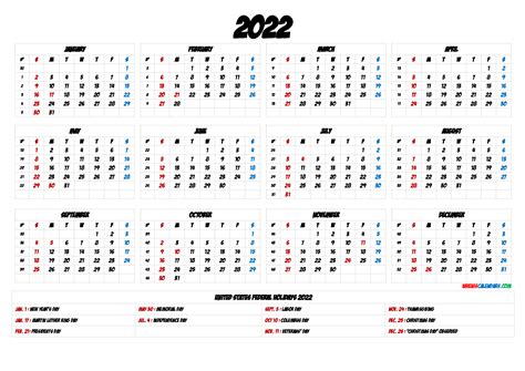Public Holiday 2022 Top Coloringzz