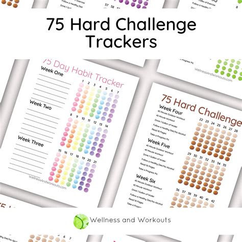 75 Day Hard Challenge Checklist