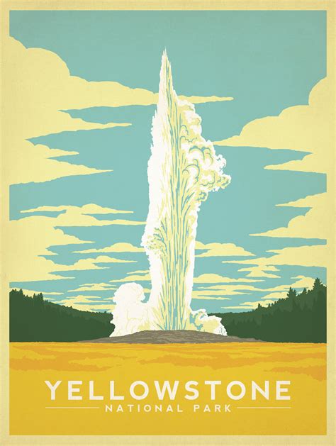 yellowstone national park print made