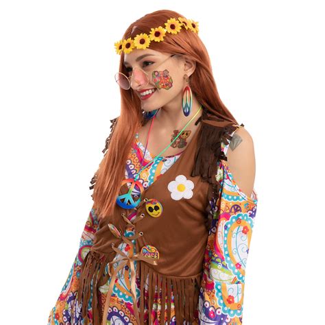 Hippie Wig Set Cosplay Accessaries Adult Spooktacular Creations