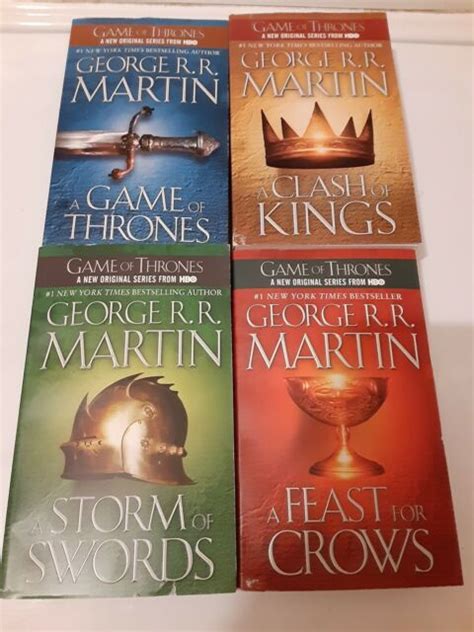 Game Of Thrones 4 Books Set 1 2 3 4 George Rr Martin Ebay
