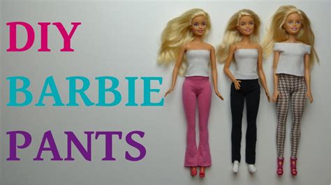 Barbie Doll Pants Diy Barbie Clothes 7 👖 Youtube