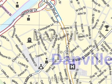 Danville Va Map