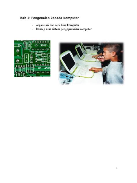 Sebuah program yang mengatur hardware,dengan. Bab 1: Pengenalan kepada Komputer - organisasi dan seni ...