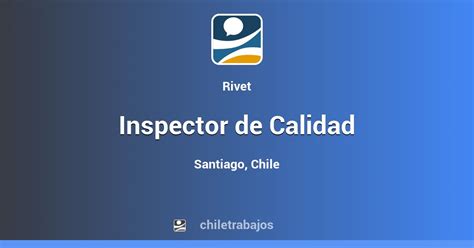 Inspector De Calidad Santiago Chiletrabajos