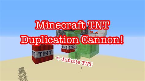 First push will grab the tnt, first pull will dupe. How to make a TNT duplicator cannon in Minecraft! - YouTube