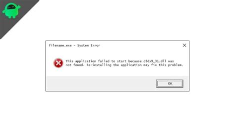 How To Fix Dll File Missing Error On Windows 1110