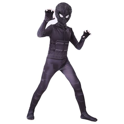 Déguisement Enfant Spiderman 2 Far From Home Spider Man Costume Noir H