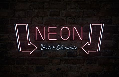 Neon Sign Vector Elements — Medialoot