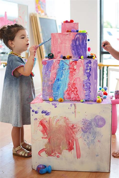 Cardboard Birthday Cake Meri Cherry Birthday Activities Preschool Birthday Birthday Crafts