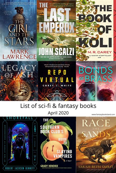 List Of Science Fiction And Fantasy Books April 2020 Fantasy Books Land
