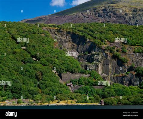 View Ene Across Llyn Padarn To The Vivian Slate Quarry Llanberis