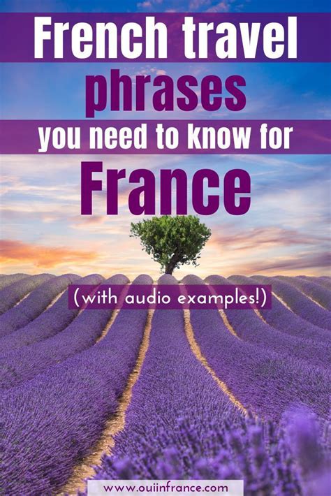 French basics: Useful French travel phrases for a trip to France (AUDIO ...