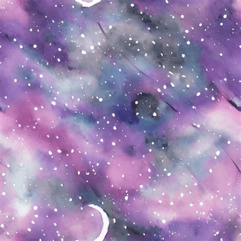 Watercolor Stars Swirls Night Sky Pattern · Creative Fabrica