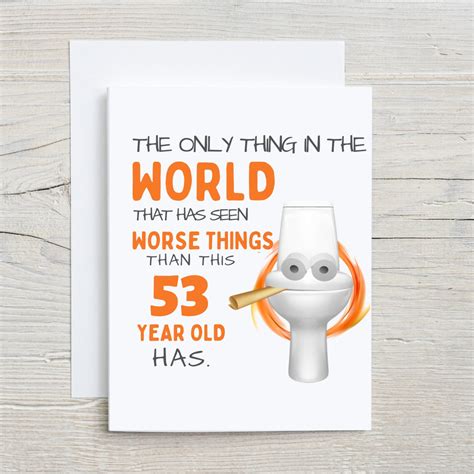 Funny 53rd Birthday Card Funny 53rd Birthday Card 53rd Birthday T