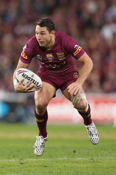 Footy Players Billy Slater Of The Maroons