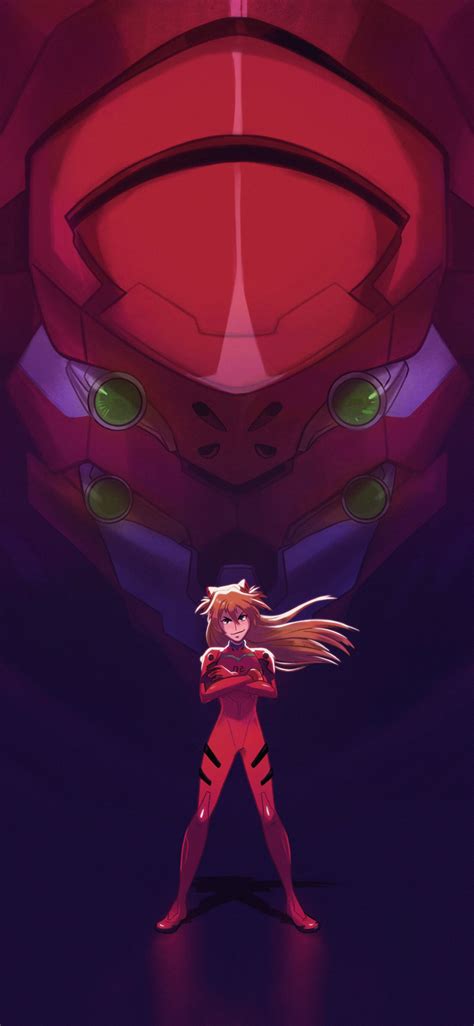 1125x2436 Asuka And Her Unit 02 From Evangelion Iphone Xsiphone 10
