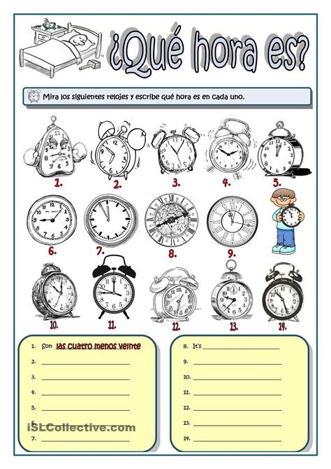¿quÉ Hora Es Spanish Learning Activities Learning Spanish Spanish