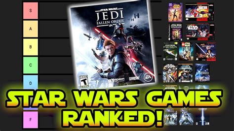 Ranking Star Wars Games From Worst To Best Tier List Youtube