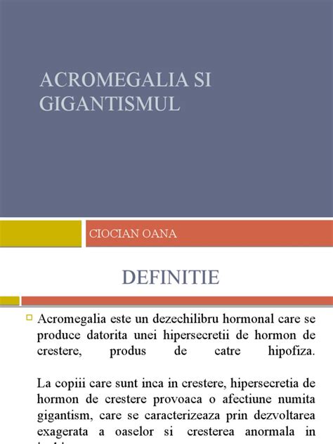 Acromegalia Si Gigantismul Pdf