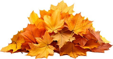 Pile Of Autumn Leaves Png With Ai Generated 33888955 Png