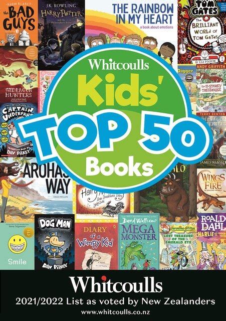 Whitcoulls Kids Top 50 Books List Announced — Kete Books