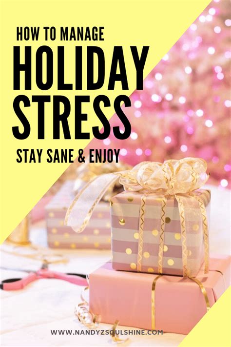 How To Manage Holiday Stress For A Happy Hassle Free Time Holiday Stress Stress Management