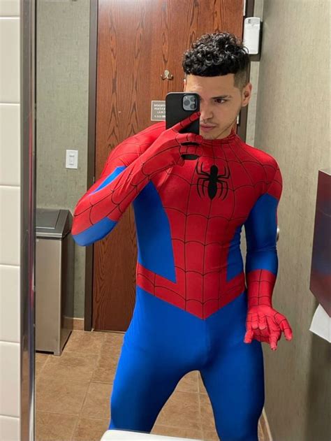 spiderman 🕷 spiderman cosplay gay outfit tight costume