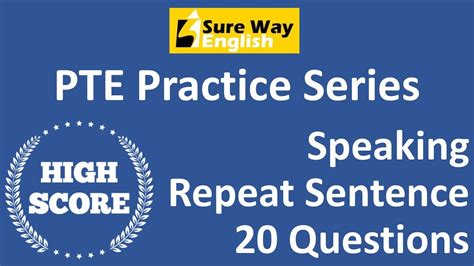 Pte Repeat Sentence Practice Questions With Answers High Score Pte