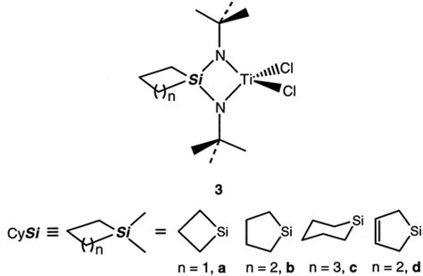 Sterically Controlled Silacycloalkyl Diamide Complexes Of Titaniumiv