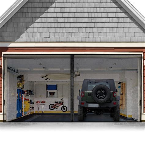 Buy Garage Door Screen For 2 Car 16x7ft Magnetic Screen Garage With